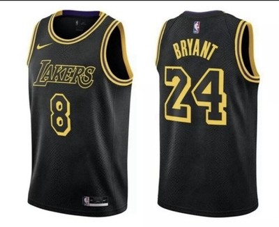 Kobe Bryant Black Mamba City Edition Nike Los Angeles Lakers Jersey 8/24 Large