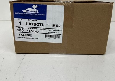 Midwest Electric 100 Amp 5-Space 10-Circuit Overhead RV Panel (U075GTL)
