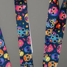 New Day of the Dead Muerte Lanyard Set Sublimated Standard  Small Lanyard 2-Pac