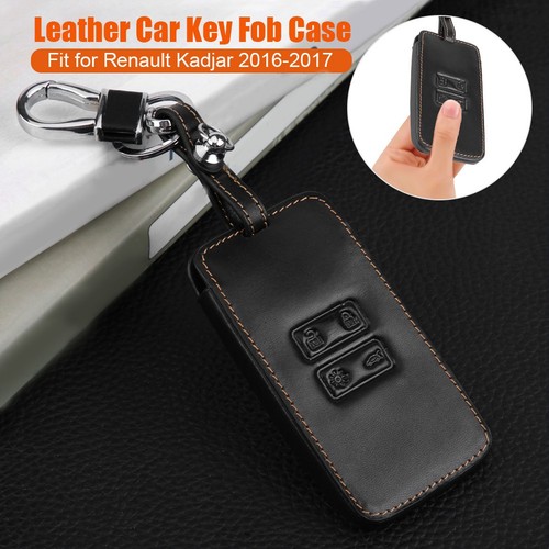 Leather Key Fob Case Holder Storage Bag Cover For Kadjar 2016-2017 REL - Picture 2 of 7