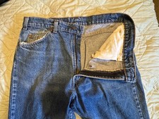 Vintage 90s Levis 505 Orange Tab 36x32 Straight Light Wash USA Made Worn Pocket