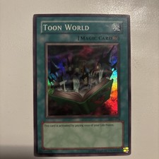 Yu-Gi-Oh TCG Toon World MRL-076 Unlimited Super Rare Card Played MP-LP HOLO