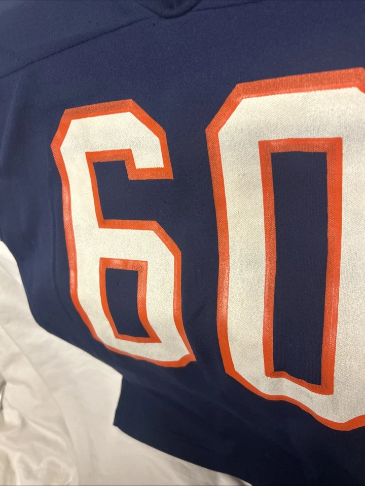 Camisa Jersey Vintage Corby #60 Rawlings Chicago Bears Azul Adulto Talla Pequeña Foto 4 de 4