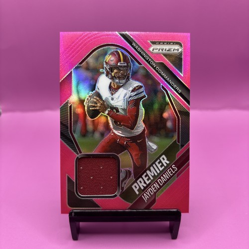 2025 Panini Prizm - Premier Jerseys Jayden Daniels #PJY-JDA Pink Prizm (MEM)