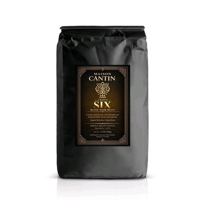 Maison Cantin Amber Six Blend Dark Roast Whole Bean Coffee 32oz