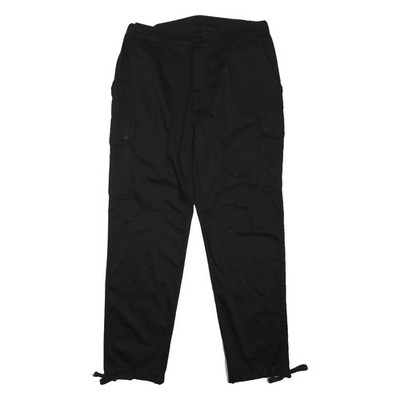 TOE DESIGN Herren Cargo-Jeans Schwarz Relaxed Straight W36 L31 Knopfverschluss