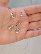 Antique Silver Witch Hat Charms: Tibetan Style Alloy, 5 Pendants