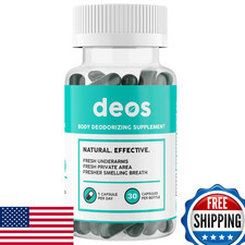 DEOS Internal Deodorant Supplement   Full Body Deodorizer for Gut Health, Skin H