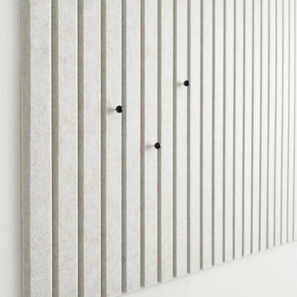 Tableros de corcho grandes para paredes tablero de fieltro negro alternativo - paneles de pared de listones... Foto 3 de 4