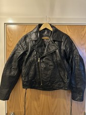 Vintage Vanson Leathers Leather Biker Coat Size 42 In Excellent Condition