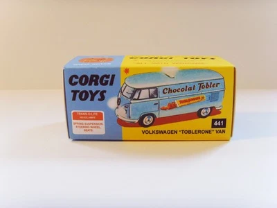 CORGI TOYS No. 441 - VOLKSWAGEN 'TOBLERONE' VAN' - Display/ repro box -