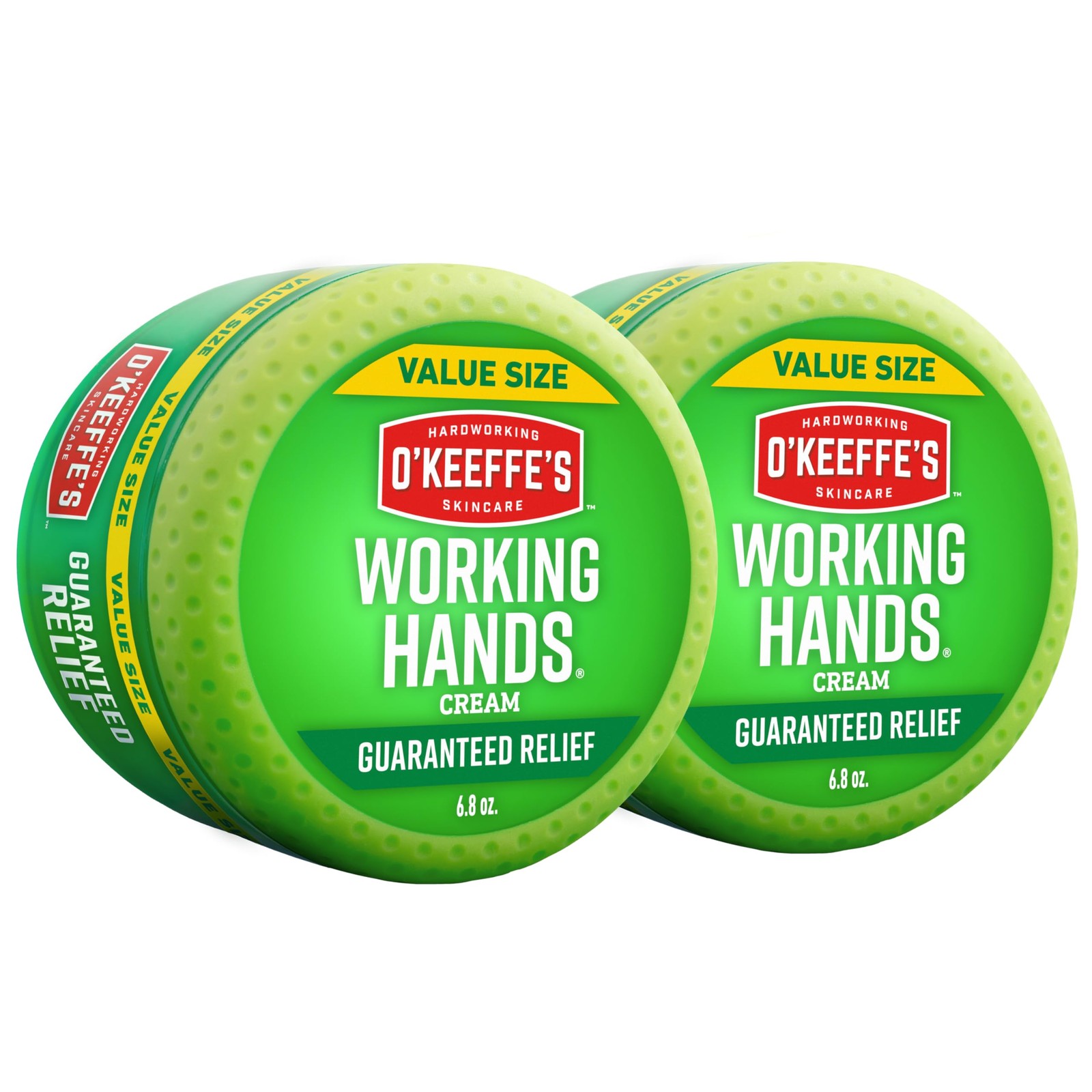 O'Keeffe's Working Hands Hand Cream Value Size, 6.8 Ounce Jar, (Pack of 2)