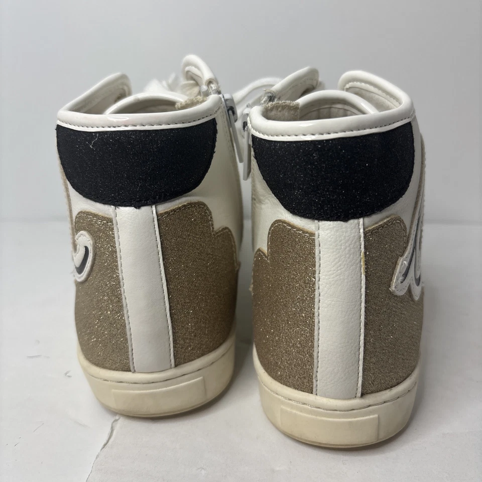 Zapatillas altas ALDO Real Love para mujer EE. UU. 6,5 cremalleras interiores zapatos con cordones Foto 4 de 4