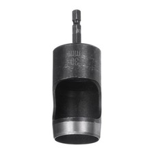 Leather Hollow Punch 1/4 Hex Shank for Drills, 30mm Dia Rotary Hole Punch