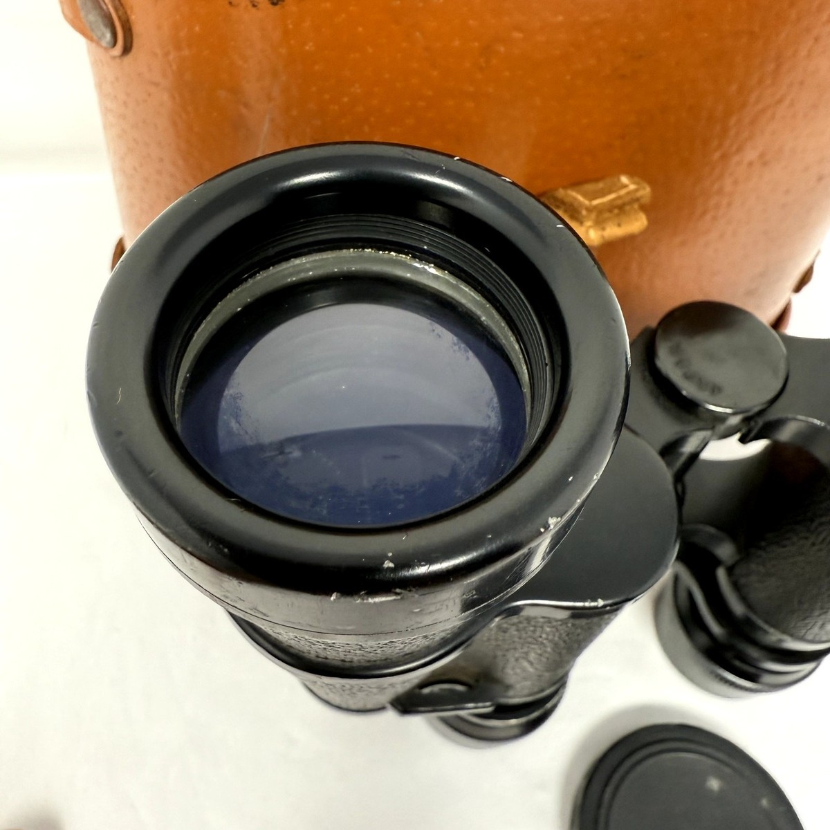 Vintage Holiday 7x35 Binoculars Coated Optics Japan w/ Leather