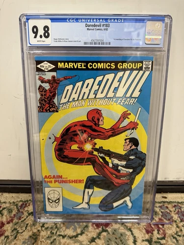 Marvel Daredevil #183 CGC 9.8 WHITE pages 1st meeting with Punisher