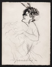 Andrée Spinelly actrice actress Schauspielerin drawing dessin van Caulaert