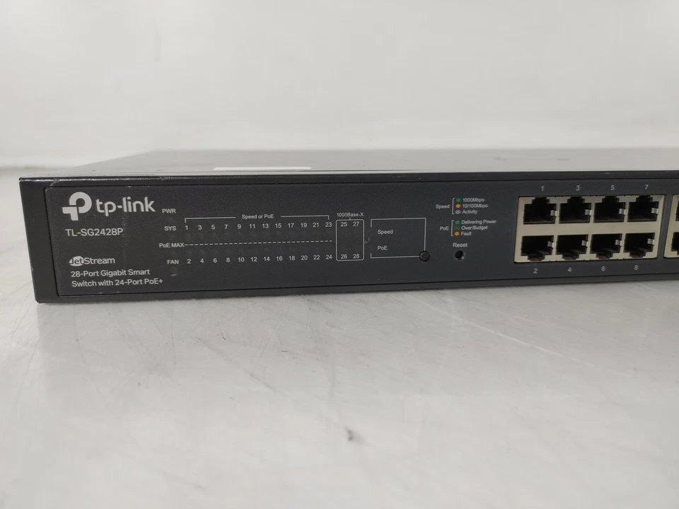 TP-Link JetStream 28-Port Gigabit Smart Switch 24-Port PoE+ TL-SG2428P - Image 2 of 4