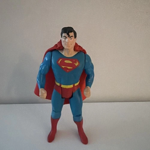 1984 Super Powers Superman Action Figure Kenner DC Vintage Cape Comic Book 1