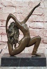 Luxury Pascal Delor Bronze Gymnast Sculpture Investment Art