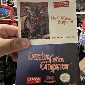 Destiny of An Emperor NES Nintendo CIB W Poster Authentic Tested