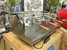 SYNESSO SABRE 3 GROUP STAINLESS ESPRESSO COFFEE MACHINE COMMERCIAL CAFE BAR CART