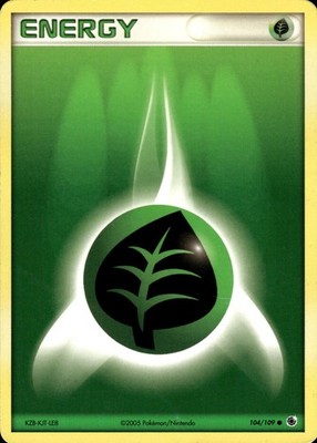 Grass Energy 104/109 | EX - Ruby & Sapphire | Pokemon TCG | English | Common