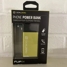 Goal Zero Phone Power Bank Flip 24 Metallic Green USB Charging Port Portable 