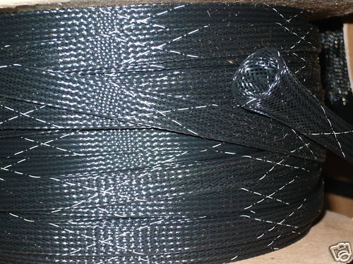 1/2" EXPANDABLE SLEEVING FLAME RETARDANT bl/whtr 25ft - Bild 3 von 3