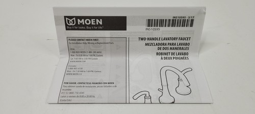 Moen Glyde Chrome Two-Handle 8-Inch Widespread High Arc Bathroom Sink Faucet - Picture 4 of 6