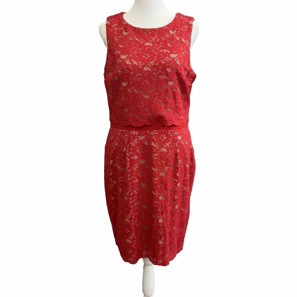 knee length dresses for ladies Girls Dress Red Lotus Sleeve Lace Princess Party Dress – Sunny Fashion