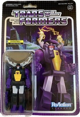 Transformers - Shrapnel 3.75'' Figure ReAction Wave 2 Hasbro Super7 NEW SEALED