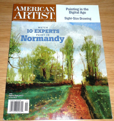 AMERICAN ARTIST Magazine Nov 2005 Experts Paint in Normandy / Paint Digital Age