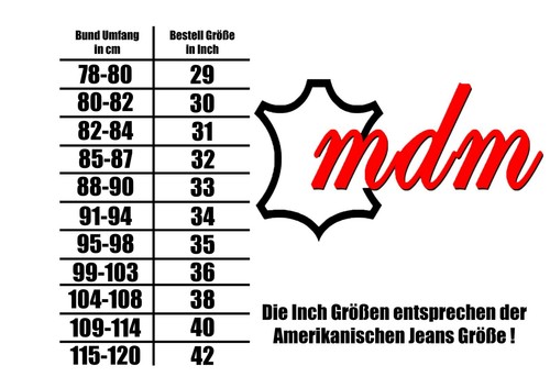 Bockle® 1991 Schnürlederhose Lederjeans Lederhose Herren Schwarz, Size: W29/L30