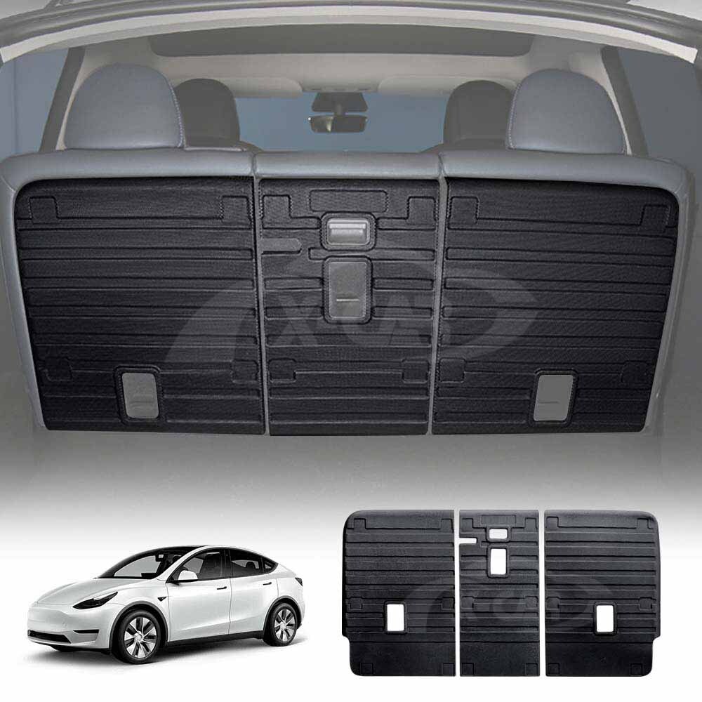 Car Seat Back Anti-Kick Protector Mats Liner Set for Tesla Model Y 2022-2025