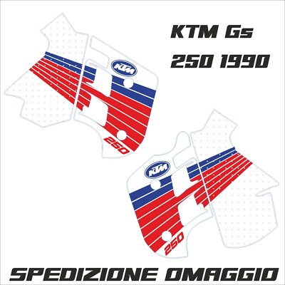 KTM 250 GS 1990 Kristall Aufkleber für Tank und Förderbänder