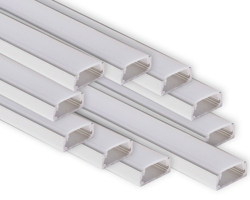 10x 2metri 1506 (20M) 20 metri PROFILO DI ALLUMINIO 15x6mm PER STRISCE LED BARRA - Imagen 14 de 22