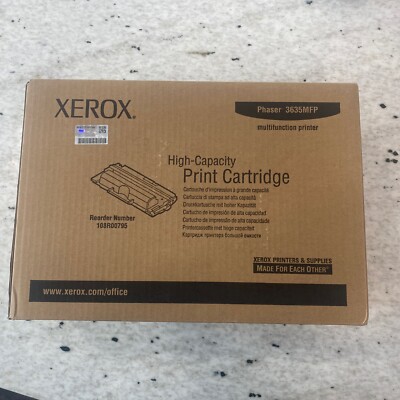 New Xerox 3635MFP (108R00795) Black Toner Cartridge Ink Cartucho Printer