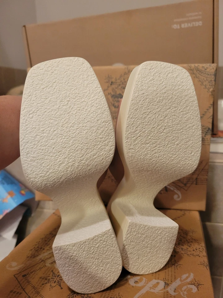 Sandalia Free People Zoe plataforma tacón grueso para mujer talla EU 41 NUEVA EN CAJA Foto 3 de 4