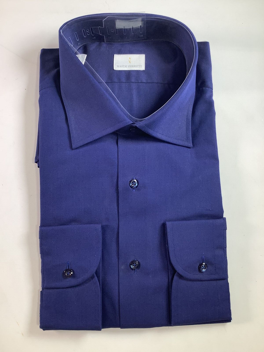 Chemise Habillée Mastai Ferretti – Rayure Grise – Slim Fit – Taille 15 1/2 (39) – État Comme Neuf