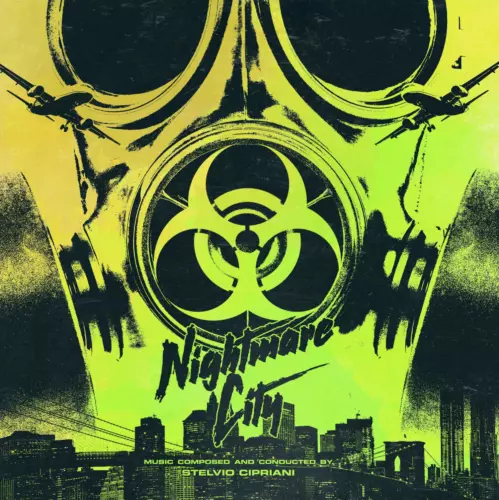 STELVIO CIPRIANI - NIGHTMARE CITY Soundtrack 2LP "Contamination Green" Vinyl NEW