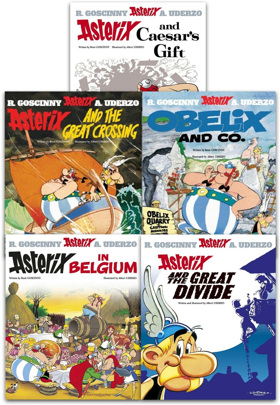 B&Q -  Asterix Series 5 Collection 5 Books Set (Book 21-25) (Asterix And Caesars GiftGreat CrossingObelix And CoAsterix In Belgium, - Image 4