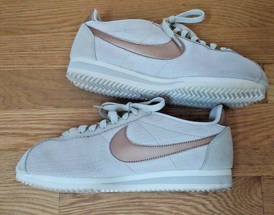 cream nike cortez
