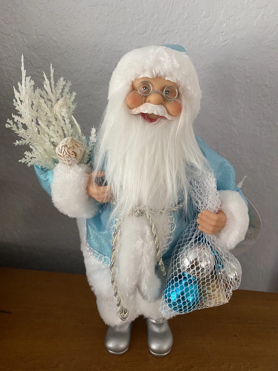 Blue Santa Seasonal Figurines for sale | eBay