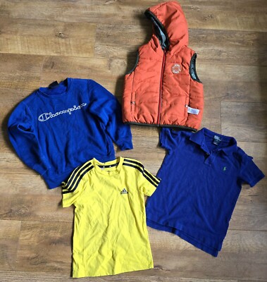 E16 Bundle Boys Sporty Clothes Reversible Gilet Champion Polo RL - Main Image