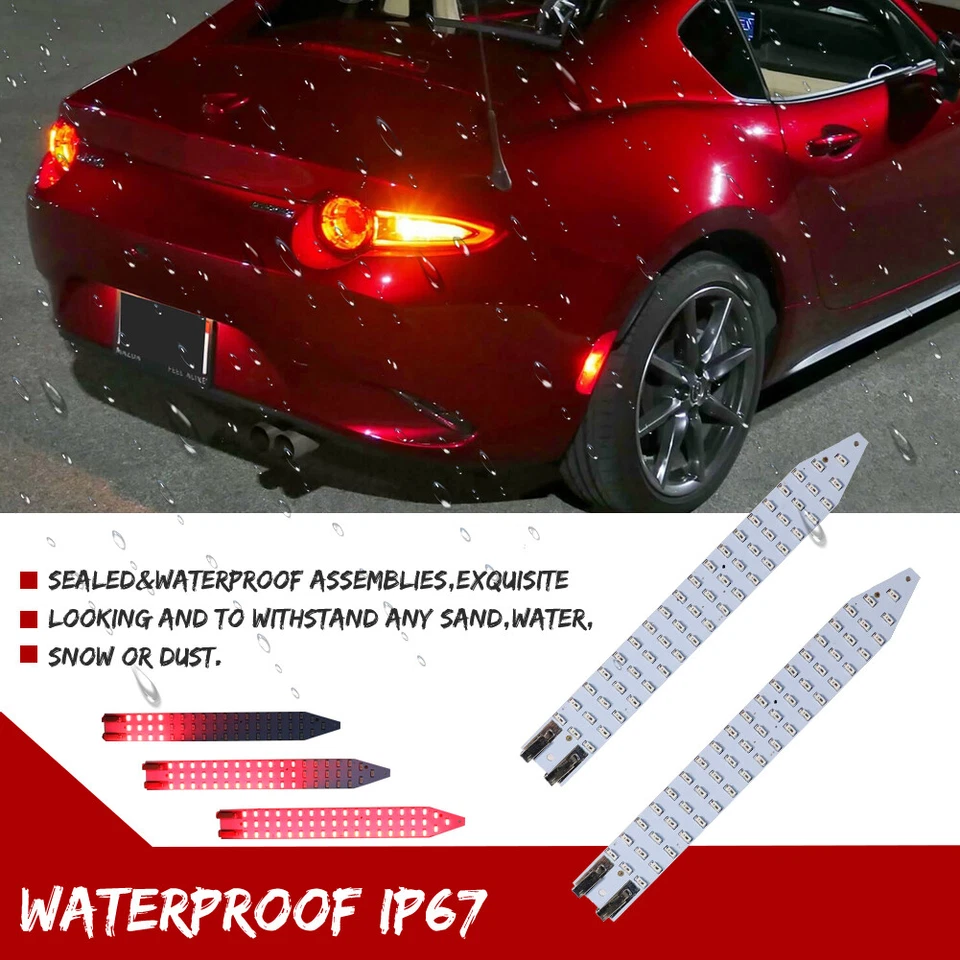 Juego de luces intermitentes laterales secuenciales LED rojas completas para Mazda MX-5 ND 2016-up Foto 3 de 4