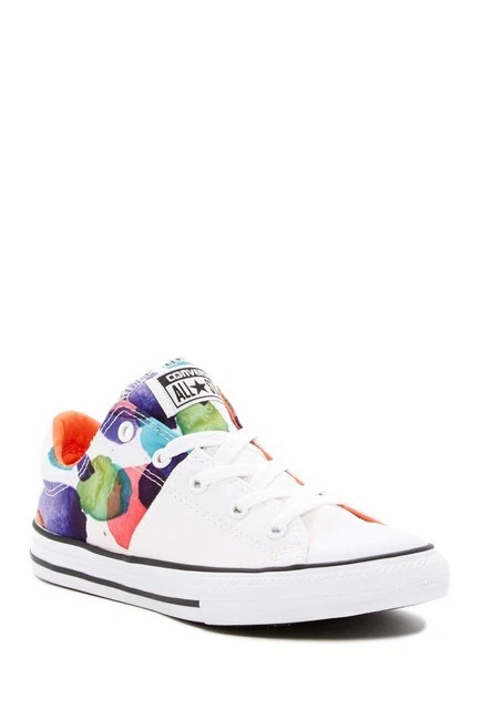 Converse Chuck Taylor All Star Madison Oxford bianco multi spot taglia 4 36 ottime condizioni