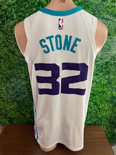 2018-2019 Charlotte Hornets Basketball #32 Julyan Stone Game Jersey Size 46+4