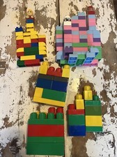 Vintage Lot 120+ Piece Interlocking Mega Bloc...