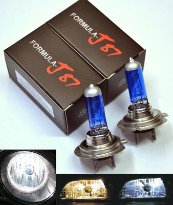 Rally H7 100W 5000K White Two Bulbs Head Light Low Beam Replace High Wattage